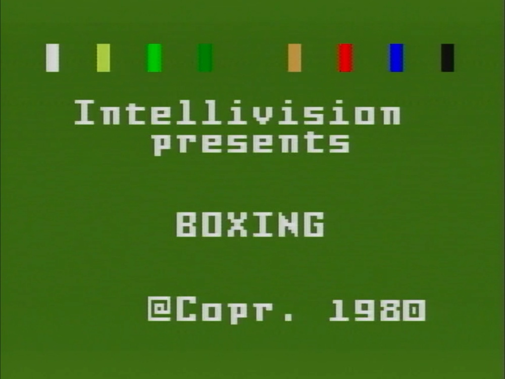 Title Screen of Boxing for Intellivision